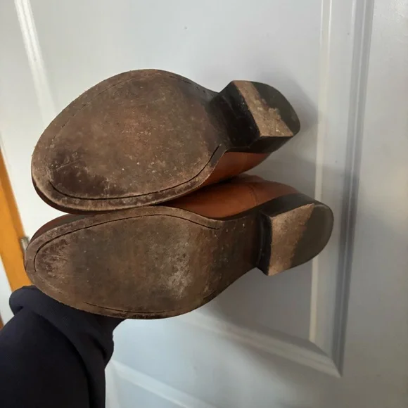 Frye Women’s 7 Cognac Leather Melissa Pull On Riding Boots - Picture 3 of 5